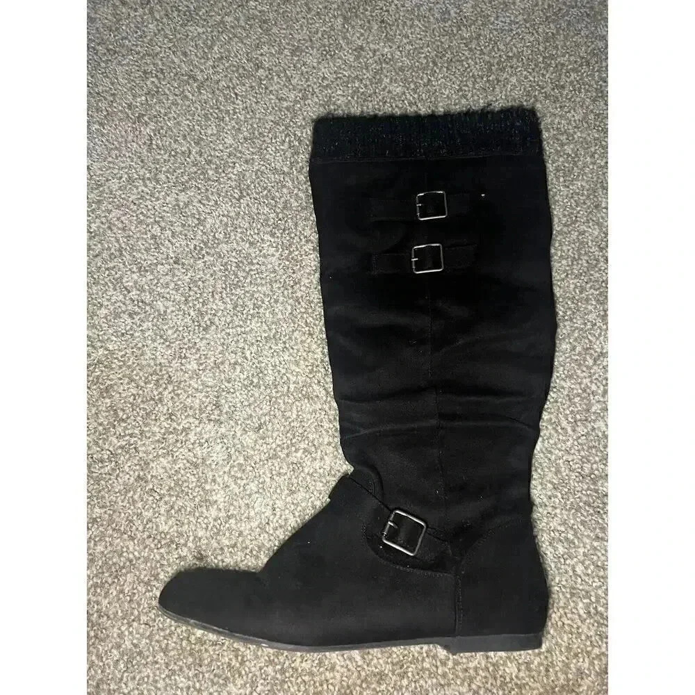 Preowned JustFab Women's Flat Boots Size 7.5 - Picture 2 of 3